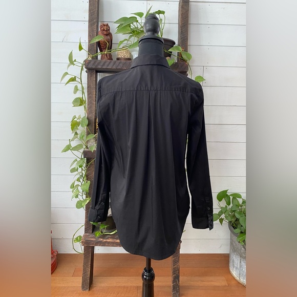 Apt 9.: Classic Black Women’s Button Down Shirt - Picture 7 of 17